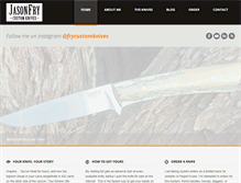 Tablet Screenshot of frycustomknives.com